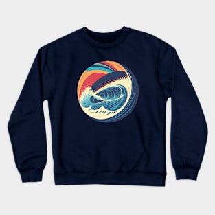 Summer Vibes - Retro Wave Crewneck Sweatshirt